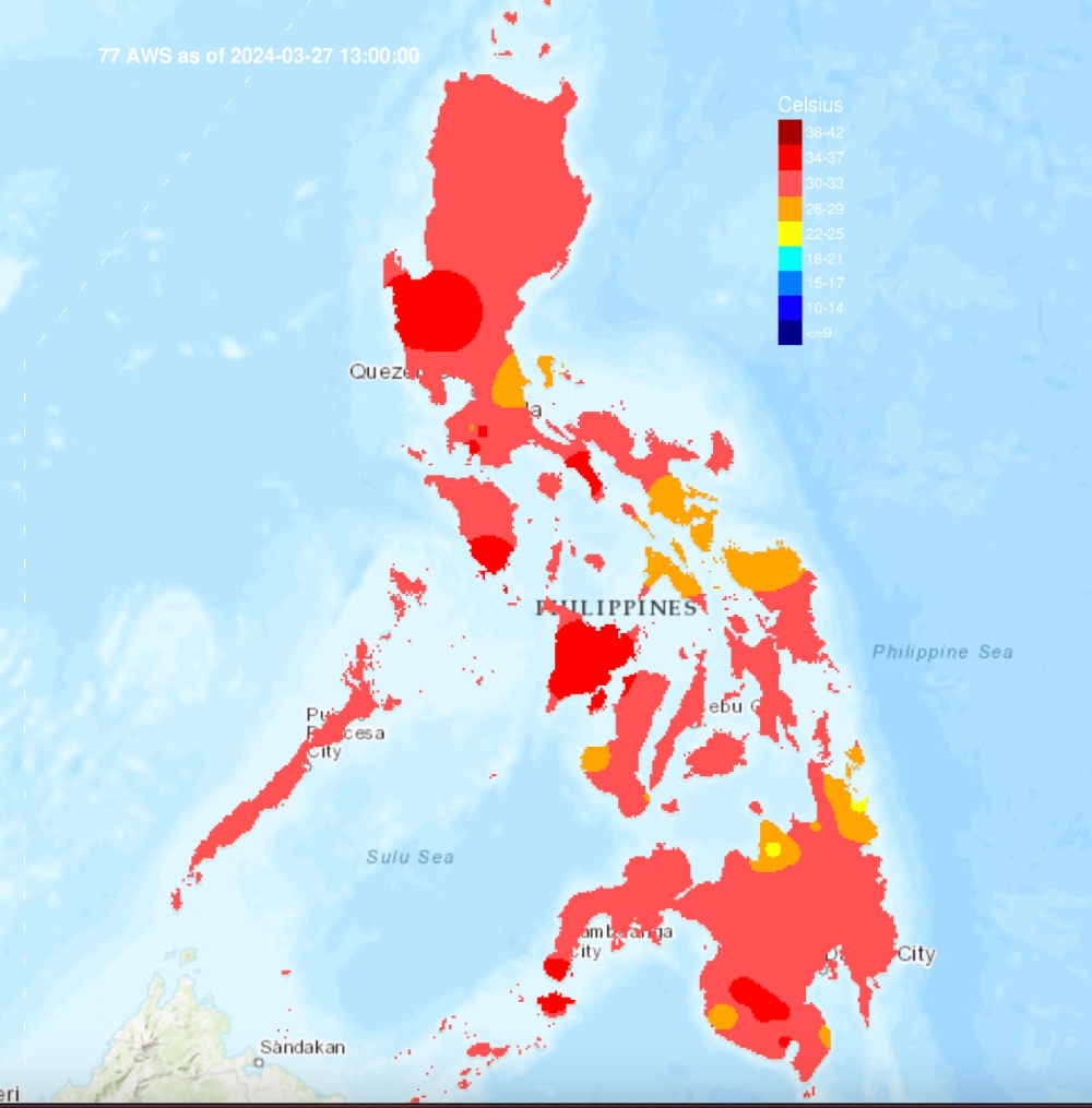 今天热不热？菲律宾气象局公布最新气温监测