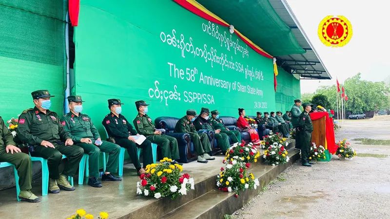 掸邦军举行建军58周年庆典当日 缅军大举增兵掸南彬龙镇