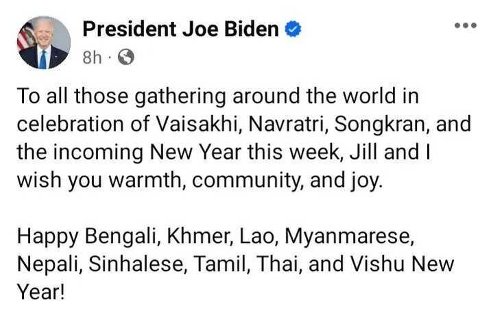 美国总统拜登向柬埔寨人民送来新年祝福！