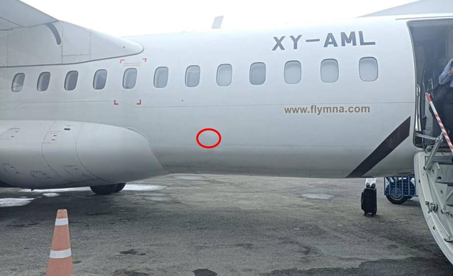 一架民航飞机在克耶邦垒固市机场遭袭击