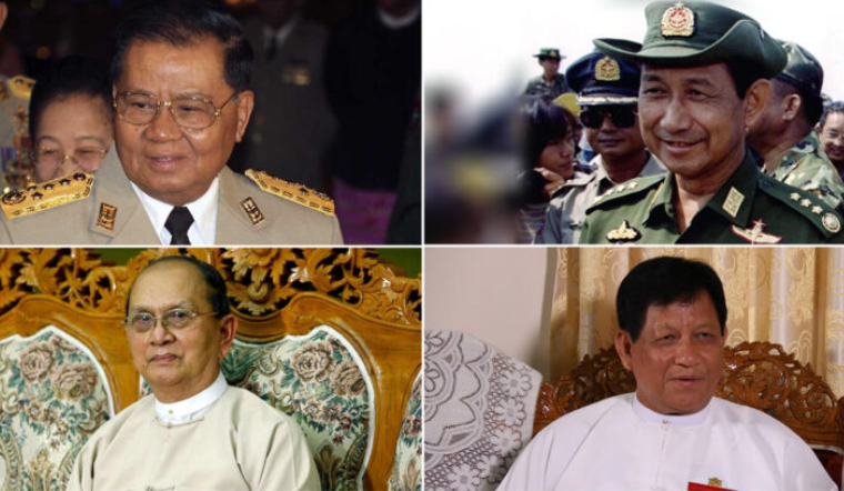 缅甸前独裁者丹瑞和退役将军重新露面