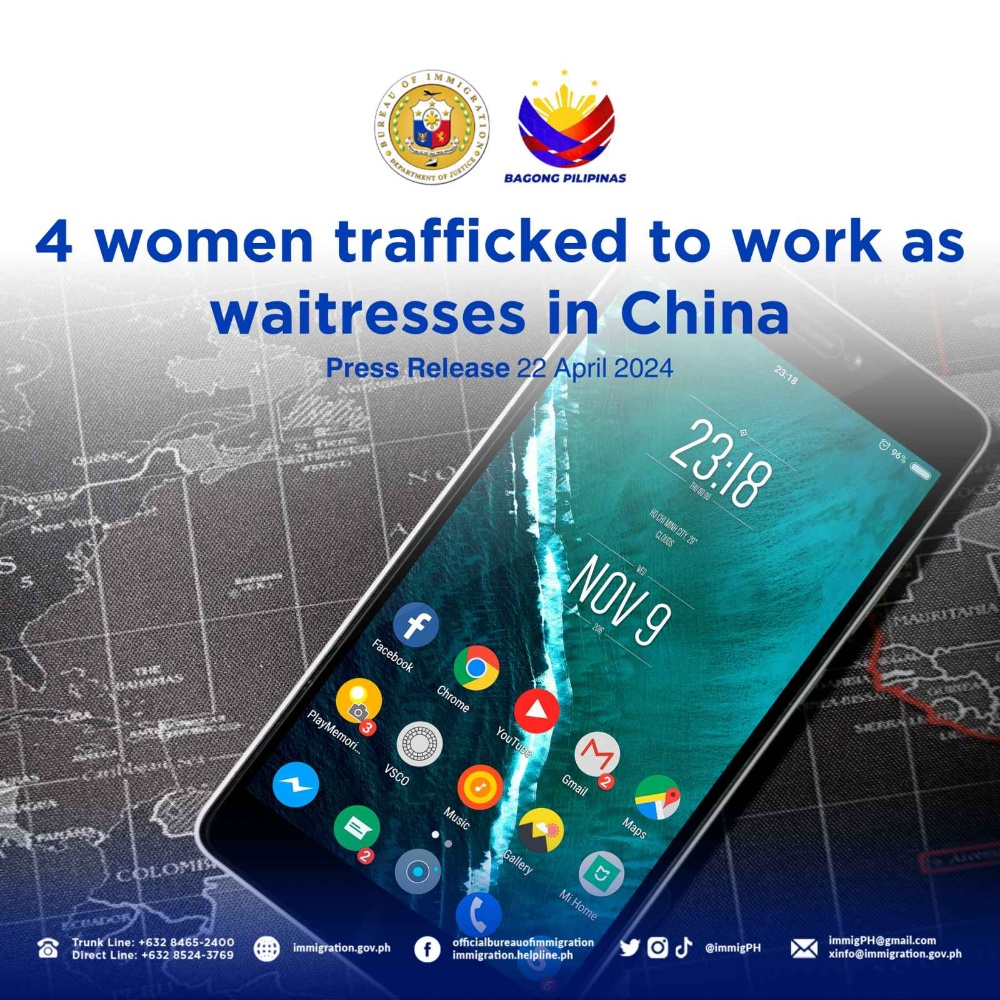 高薪在中国当"服务员" 四名菲律宾女子被拦截出境