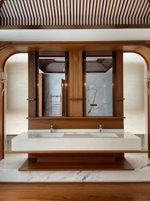 缅甸柚木，演绎浴室奢华之境