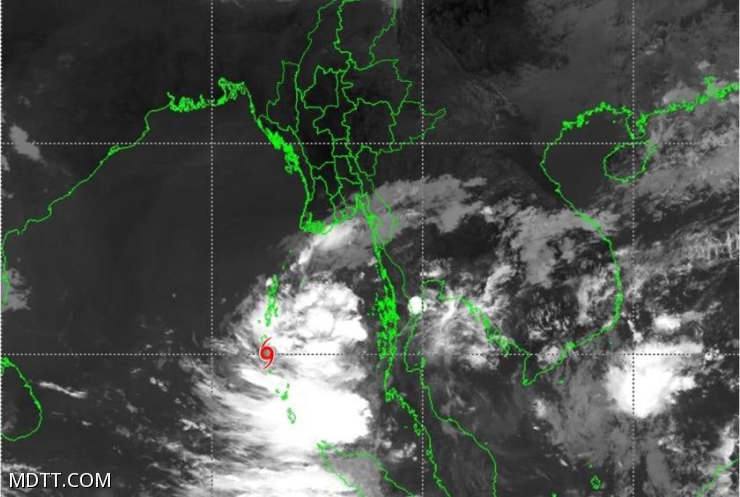 缅甸气象部门发布热带风暴橙色预警
