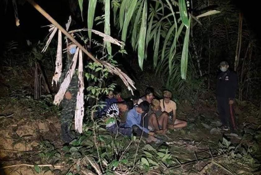 约100名非法进入泰国的缅甸人被拘留