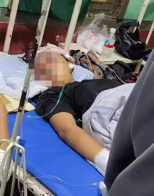 缅北木姐国门17岁女子头部中枪，伤势严重！