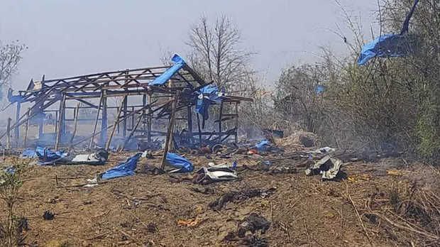 缅甸空军在实皆省甘勃卢镇的空袭已致165人死亡