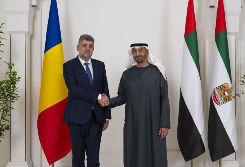 阿联酋国家总统会见罗马尼亚总理深化两国合作关系