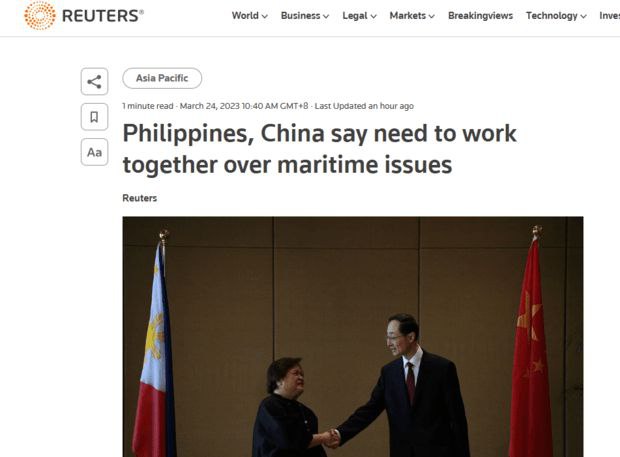 中方的话起作用了，菲律宾开始反思，南海问题，不依靠美国军舰