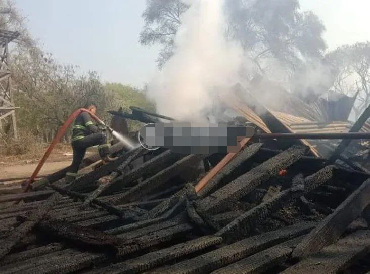 蒙育瓦木材厂因随意扔烟头引发火灾上千万木材瞬间化为灰烬